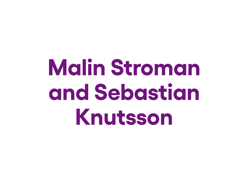Malin Stroman and Sebastian Knutsson
