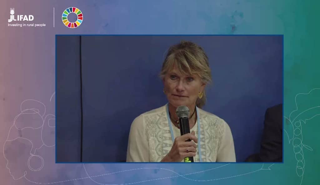 Jacqueline speaks at COP27 event hosted by IFAD