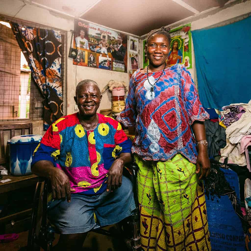 A man and woman enjoying access to lighting in their home